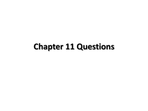 Chapter 11 Questions - Edgewood High School