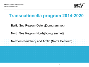 Transnationella program 2014 - 2020 (ppt)