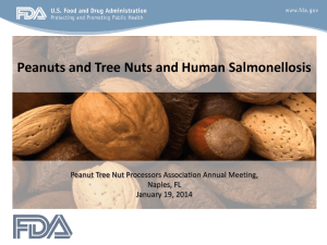 Salmonella - Peanut And Tree Nut Processors Association