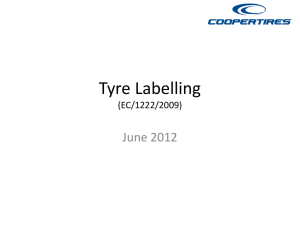 Tyre Labelling (EC/1222/2009)