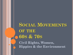 Social Movements of the 60s & 70s