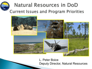 Natural Resources in DoD - National Military Fish & Wildlife