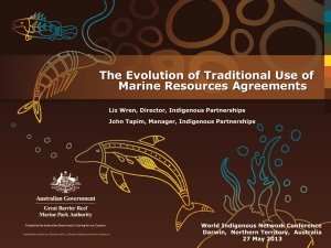 What is a Traditional Use of Marine Resources Agreement?