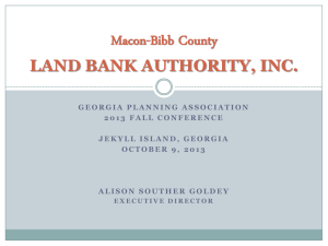 Macon-Bibb County LAND BANK AUTHORITY, INC.