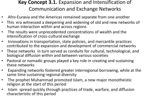 Key Concept 3.1. Expansion and Intensification of Communication