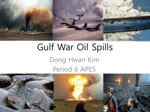 Gulf War Oil Spills - Bioenviroclasswiki