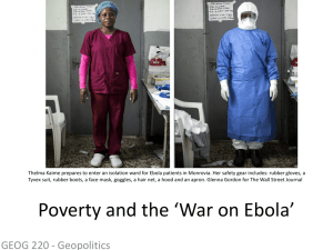 GEOG220 Lecture27 - The war on ebola