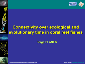 Connectivity over ecological and evolutionary time in coral