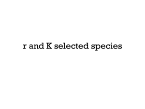 r and K selected species