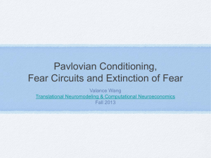 Fear conditioning and extinction - Translational Neuromodeling Unit