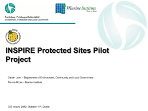 INSPIRE Protected Sites Data Publishing Pilot, Gareth John