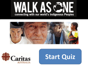 Walk As One Quiz - Caritas Australia