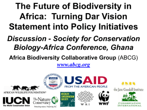Powerpoint at Society for Conservation Biology