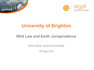 Wild Law and Earth Jurisprudence (MS PowerPoint)