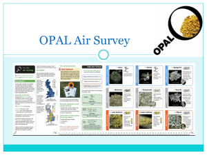 OPAL Air survey - Field Studies Council