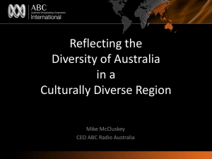 The multicultural voice of Australia in Asia and the Pacific