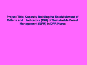 Sustainable Forest Management 2012 Proposal - US