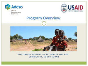 Adeso Livelihood support through cash transfers Program