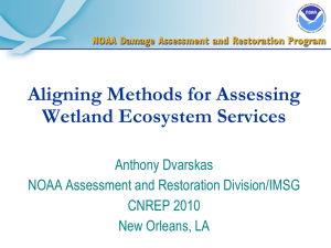 Aligning Methods for Assessing Ecosystem Services