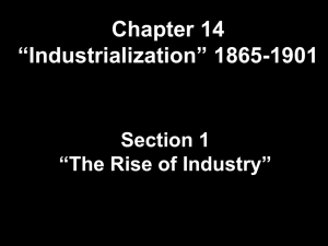 Causes of Rapid Industrialization