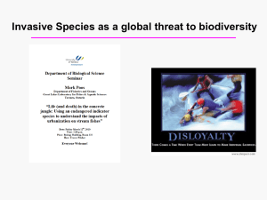 Invasive Species: Consequences