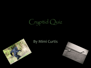 Cryptid Quiz