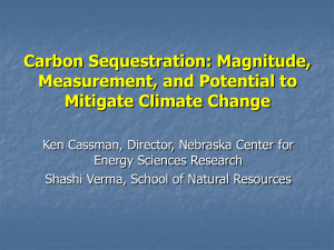 Magnitude, Measurement, and Potential to Mitigate Climate Change