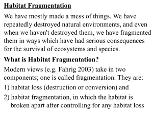 Habitat Fragmentation