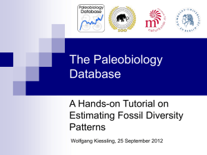 The Paleobiology Database - Museum für Naturkunde: Museum intern