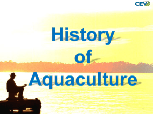 The History of Aquaculture - Montgomery County Schools