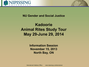 Kadoorie Information Session Powerpoint Presentation