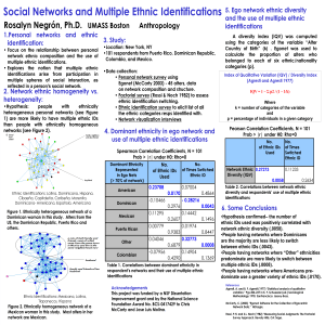Social Networks and Multiple Ethnic Identifications