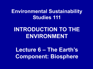 ESS111- Lecture6 - University of the Western Cape