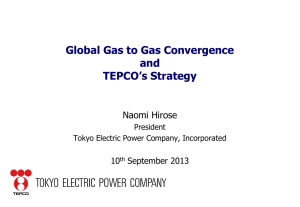 Global Gas to Gas Convergence and TEPCO`s Strategy