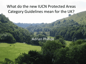 What do the new IUCN Protected Areas Category