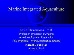 Tilapia Aquaculture - University of Arizona