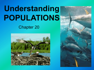 Notes Chapter 19 Populations