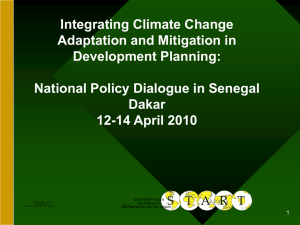 Integrating Climate Change Adaptation and