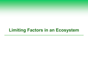 Eco. Ch.3 Limiting factors