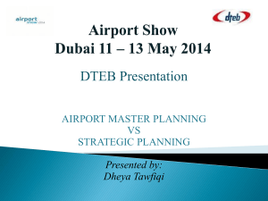 Airport Master Planning VS Strategic Planning