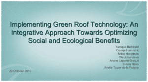 Implementing Green Roof Technology