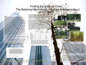 The Botanical Biodiversity of Urban Greenspaces
