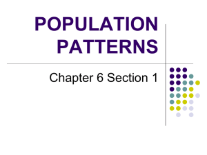 POPULATION PATTERNS
