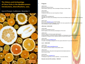 AGRUMED: the History and Archaeology of citrus fruits in the