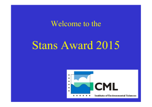 Stans Award 2015 - Universiteit Leiden