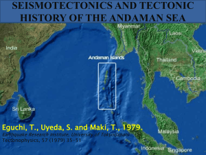tectonic history in the andaman sea