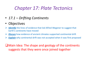 Chapter 17: Plate Tectonics