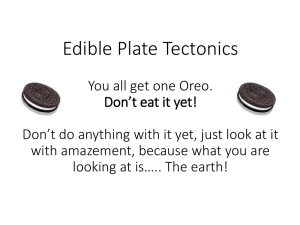 Oreos Plate Tectonics