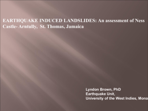EARTHQUAKE INDUCED LANDSLIDES: An assessment of Ness