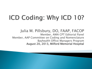 ICD 10 - Bayhealth Medical Center